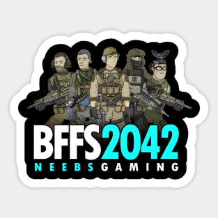 Neebs Gaming Stick Figure Logo Sticker